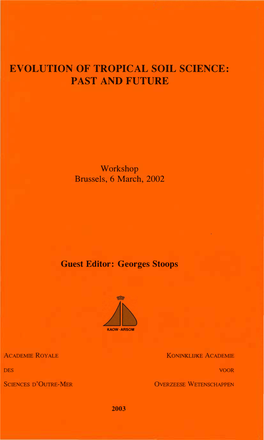 Evolution of Tropical Soil Science: Past and Future