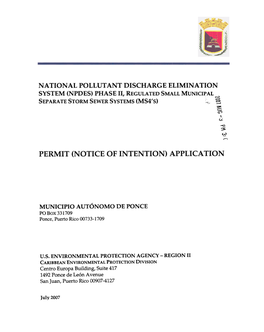 National Pollutant Discharge Elimination ~