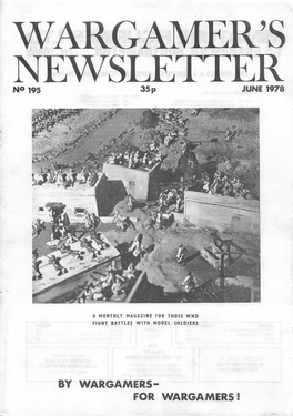 WARGAMER's NEWSLETTER NO 195 35P JUNE 1978