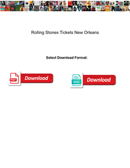 Rolling Stones Tickets New Orleans