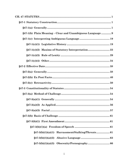 CH 47 Statutes