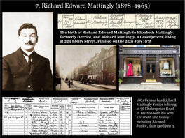 7. Richard Edward Mattingly (1878 -1965)