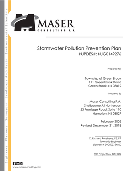Stormwater Pollution Prevention Plan NJPDES#: NJG0149276