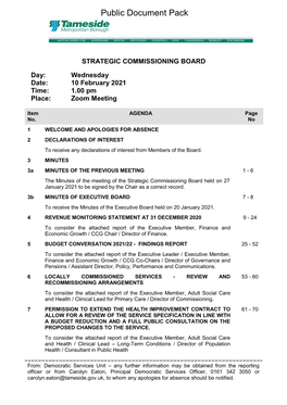 (Public Pack)Agenda Document for Strategic Commissioning Board, 10