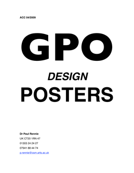 Gpo Design Posters