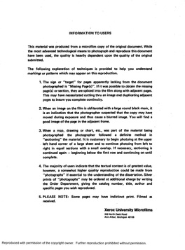Xerox University Microfilms 300 North Zeeb Road Ann Arbor, Michigan 48106