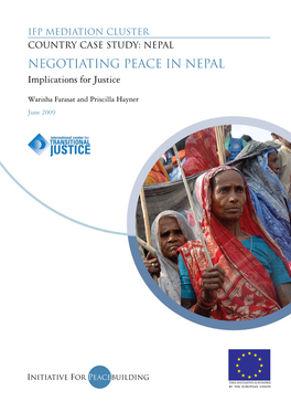 Negotiating Peace in Nepal Implications for Justice
