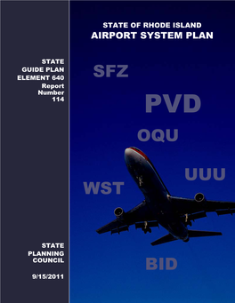 State Airport System Plan