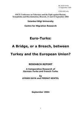 A Bridge, Or a Breach, Between Turkey and the European Union?