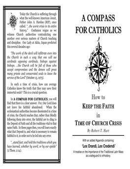 A COMPASS for CATHOLICS, You Will How to Find That There Is a Clear Answer