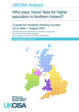 Pdf Guide 'Who Pays 'Home' Fees for Higher Education In