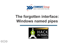 The Forgotten Interface: Windows Named Pipes