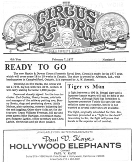 Circus Report, February 7, 1977, Vol. 6, No. 6