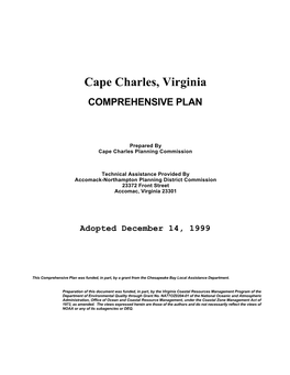 Cape Charles, Virginia COMPREHENSIVE PLAN