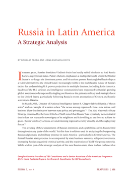 Russia in Latin America a Strategic Analysis