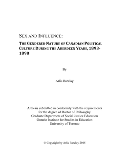 Sex and Influence