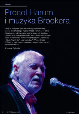 Procol Harum I Muzyka Brookera