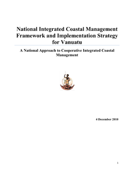 National Integrated Coastal Management Framework and Implementation Strategy for Vanuatu