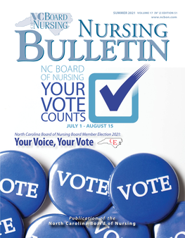 Nursing Bulletin Summer 2021