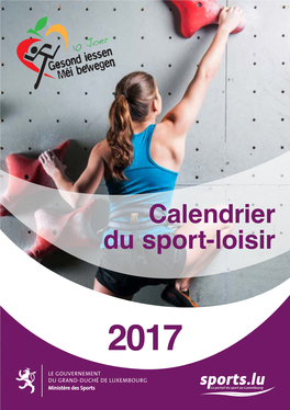 2017 Calendrier Du Sport-Loisir