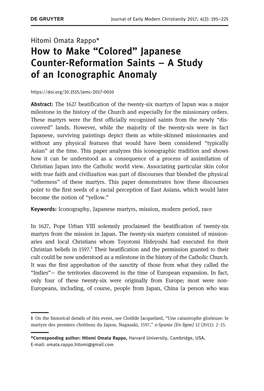 Journal of Early Modern Christianity 2017; 4(2): 195–225