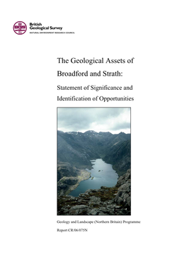 The Geological Assets of Broadford and Strath: Statement Of