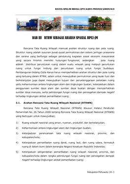 Bantek Rpi2-Jm Bidang Pu Cipta Karya Prov. Gorontalo