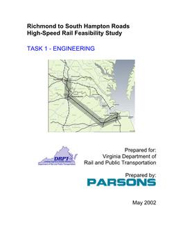 Richmond to South Hampton Roads High-Speed Rail Feasibility Study