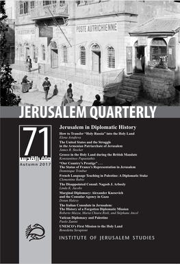 Jerusalem in Diplomatic History