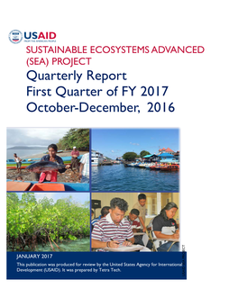 Quarterly Report First Quarter of FY 2017 October-December, 2016