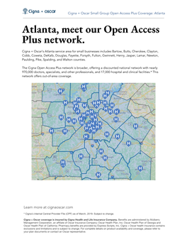 Atlanta, Meet Our Open Access Plus Network