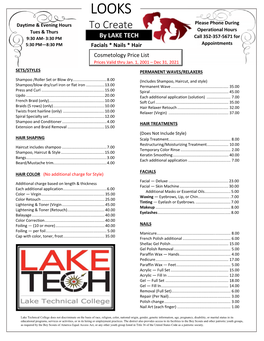 Cosmetology-Price-List-123121.Pdf