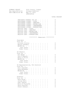 Election Summary