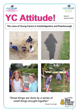 YC Attitude!Attitude! Autumn 2014 the Voice of Young Carers in Cambridgeshire and Peterborough