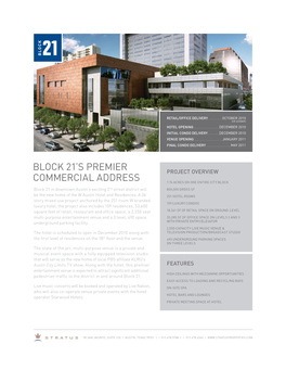 Block 21 Commercial Leasing Exhibit