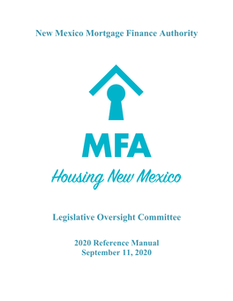 New Mexico Mortgage Finance Authority Legislative Oversight