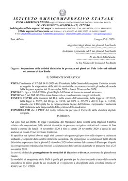 Chiusura Scuola Plessi San Basile.Pdf