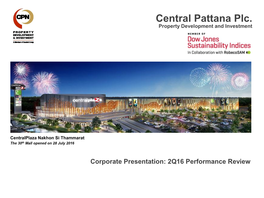 Central Pattana Plc. Property Development and Investment