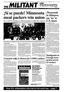 Isi Se Puede! Minnesota Meat Packers Win Union