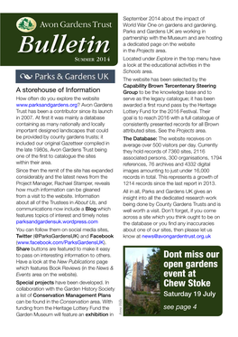 2014 Summer Bulletin