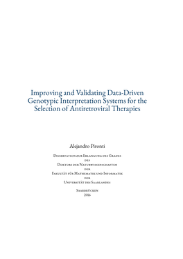 Improving and Validating Data-Driven Genotypic Interpretation Systems for the Selection of Antiretroviral Therapies