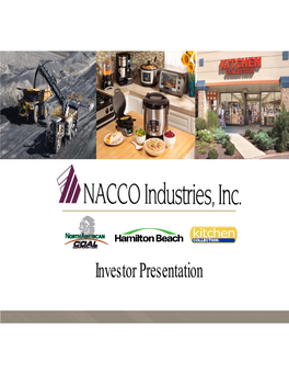 Investor Presentation Safe Harbor Statement & Disclosure This Presentation Includes Forward-Looking Comments Subject to Important Risks and Uncertainties