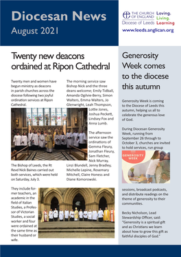 Diocesan News August 2021