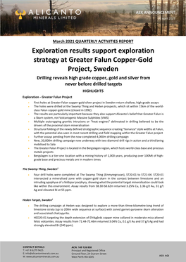 Alicanto Minerals Secured Tenure of the High-Grade Sala Silver Project in Sweden
