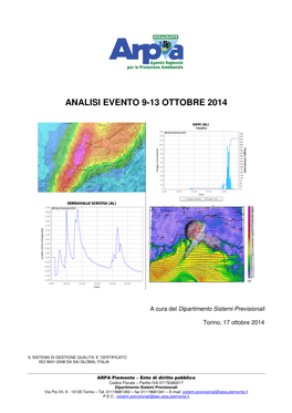 Analisi Evento 9-13 Ottobre 2014