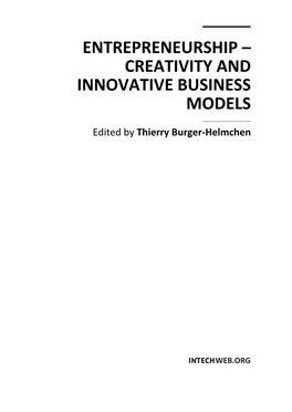 Creativity and Innovative Business Models