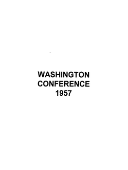 Washington Annual C!Onference