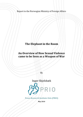 The Elephant in the Room an Overview of How Sexual Violence
