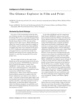 The Glomar Explorer in Film and Print