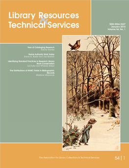 Library Resources Technical Services